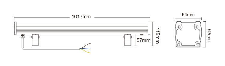 WALL WASHER RGBW 4FT