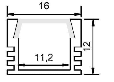 ALUMINUM CHANNEL 8FT, FROSTED DIFFUSER COVER AL07