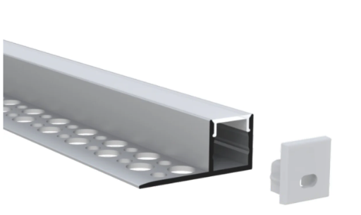 ALUMINUM CHANNEL 8FT, DRYWALL, FROSTED DIFFUSER COVER BN5617