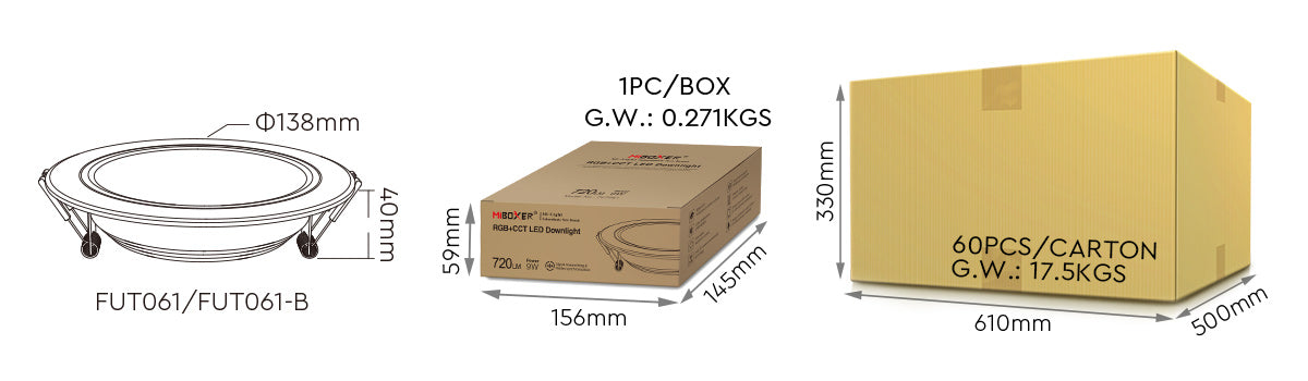 SLIM 4" DOWNLIGHT RGB+CCT